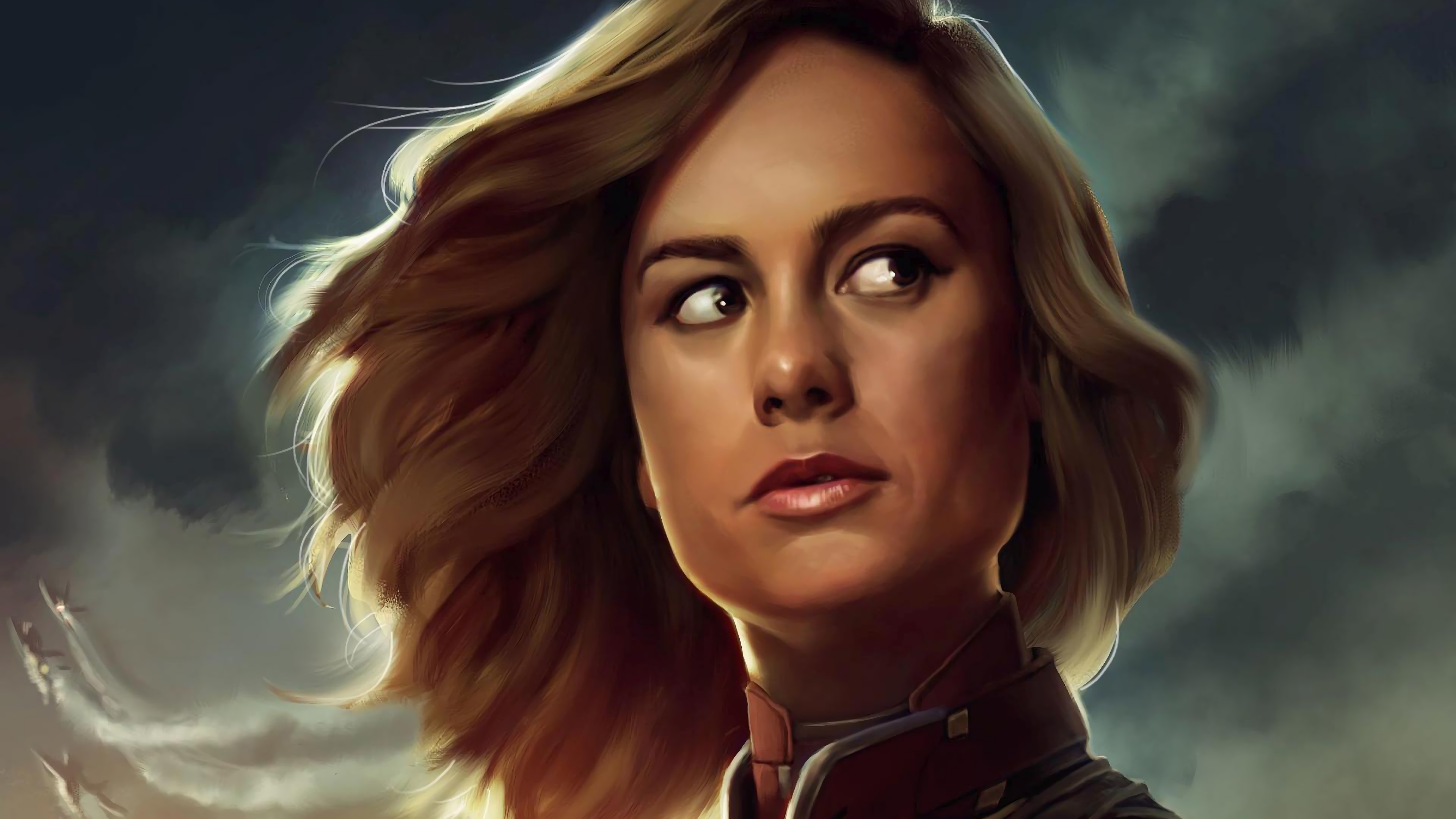 captain marvel carol danvers brie larson movie 2019 4k wallpaper 1544829432