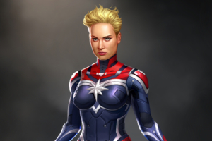 captain marvel digital art 1544829838