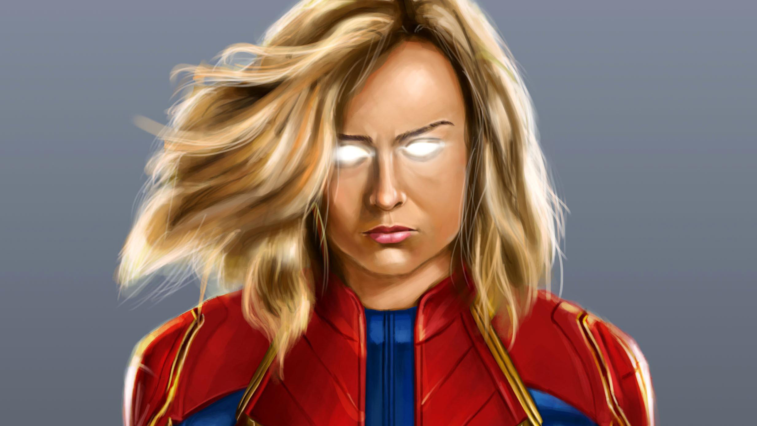 captain marvel digital painting 1544829714