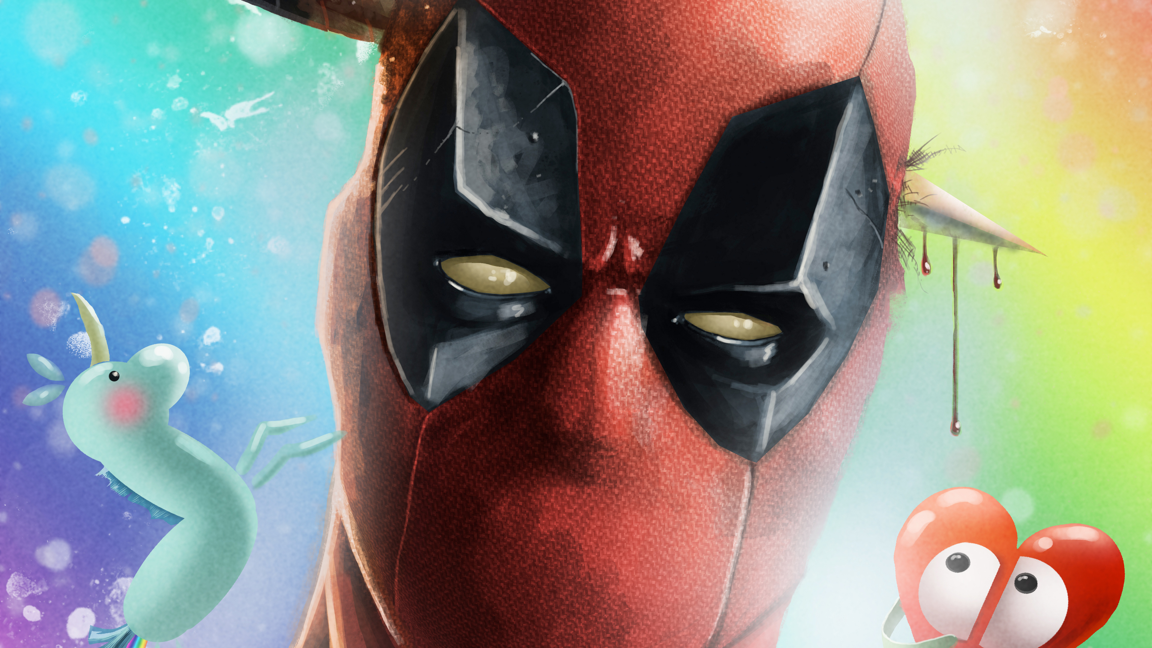 deadpool artwork new 4k 1545588718