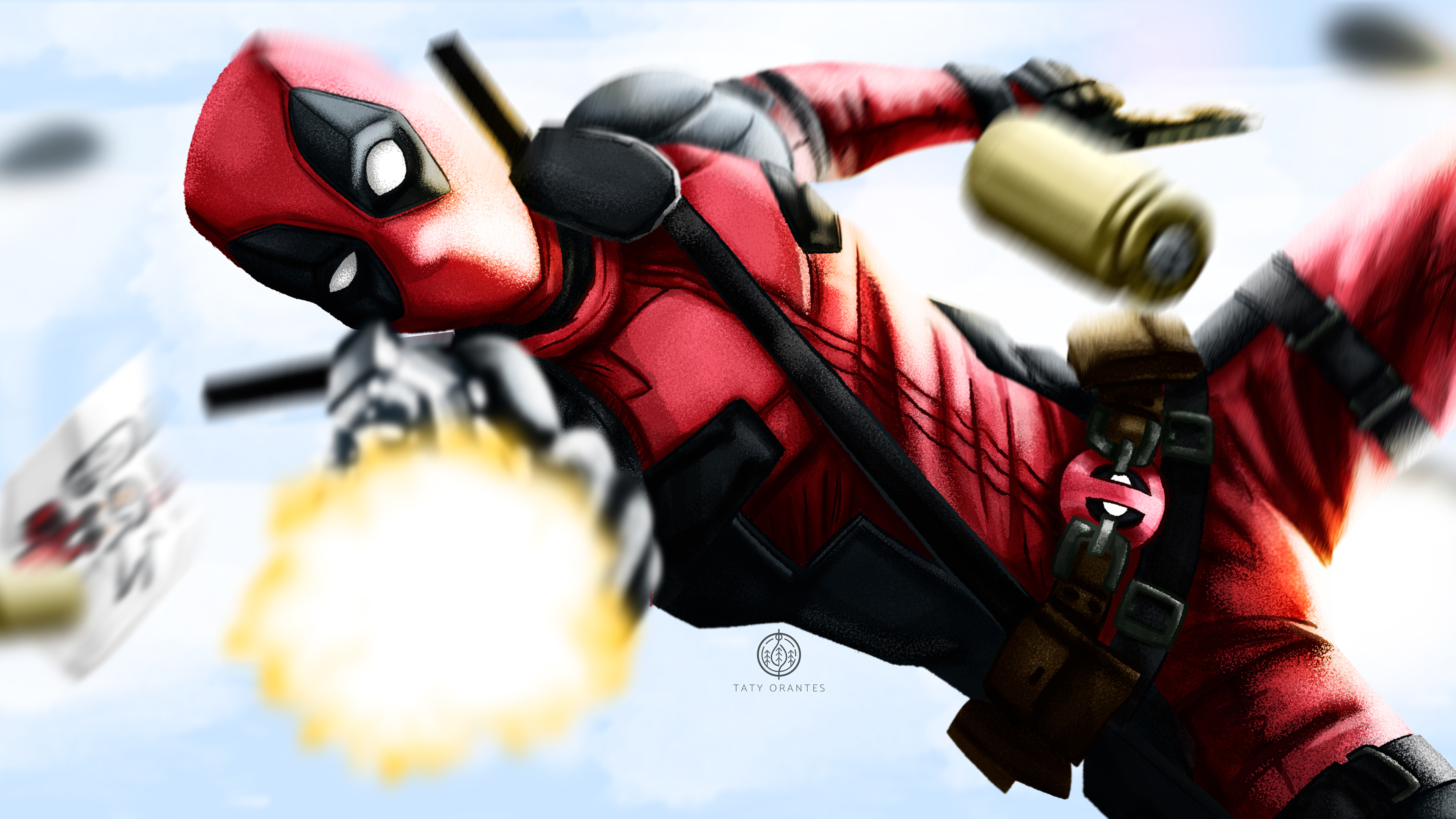 deadpool illustration 4k 1545588624