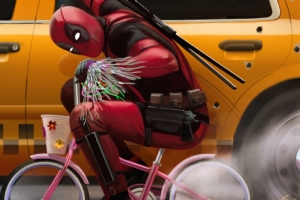 deadpool riding bike deadpool 2 movie 4k wallpaper 1544830316