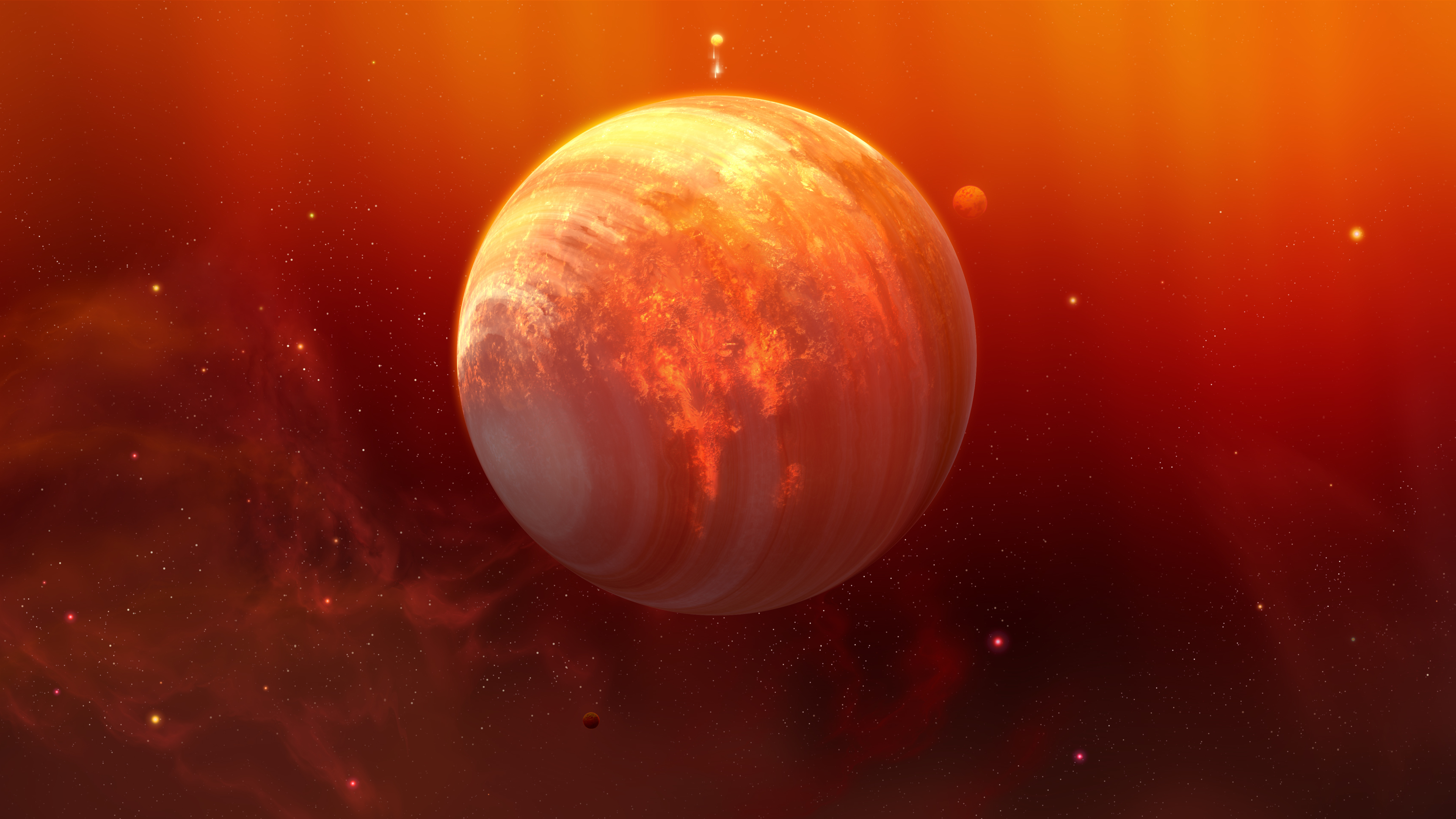 flaming planet 4k 1546279220