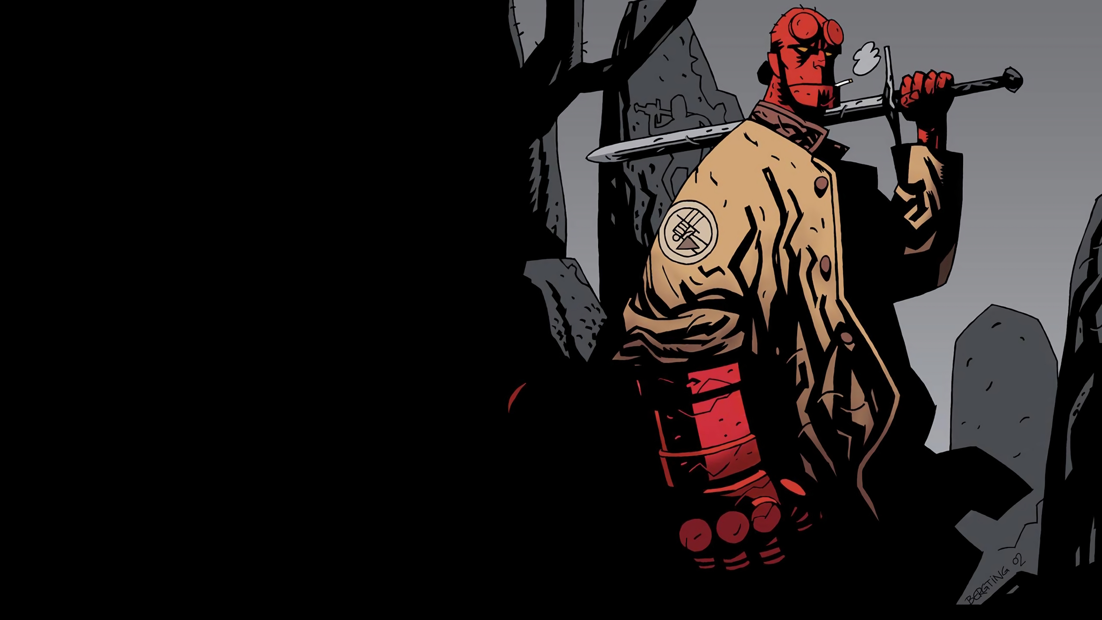 hellboy comics 4k wallpaper 1544830047