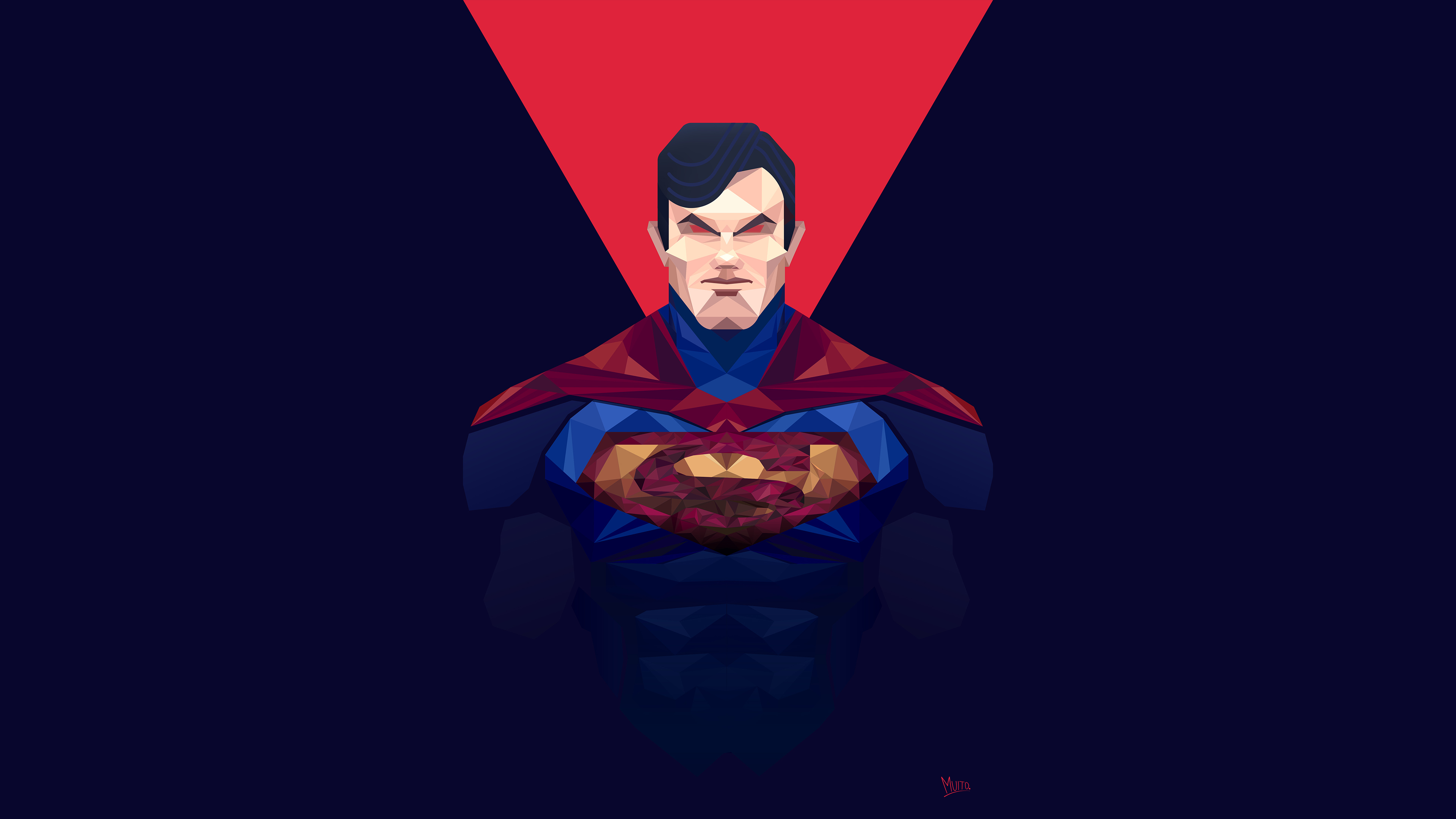 man of steel minimalism 4k 1546276339