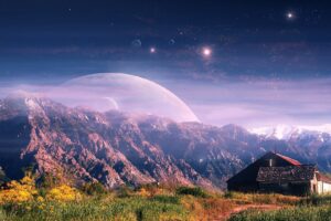 mountain house fantasy 4k 1546278623