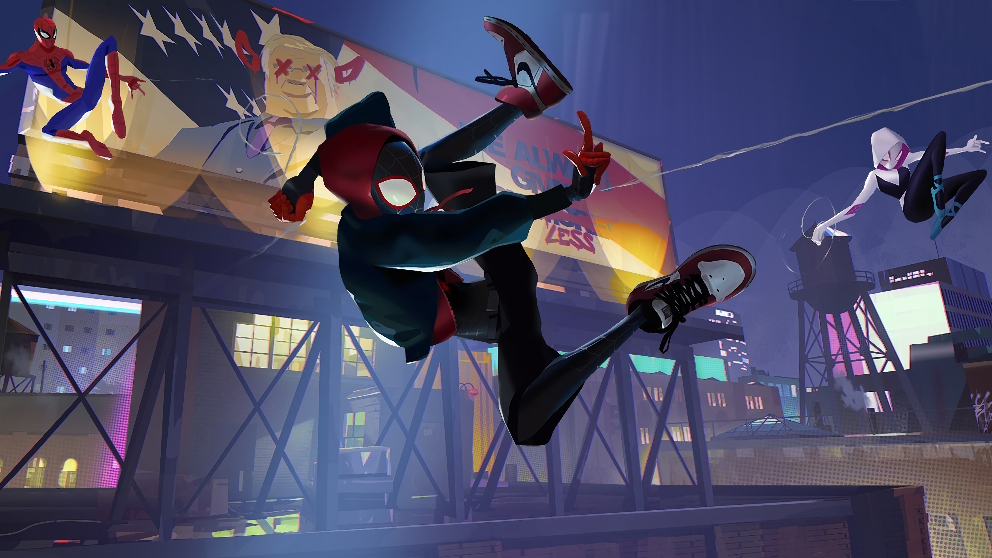 spider man into the spider verse 4k wallpapers