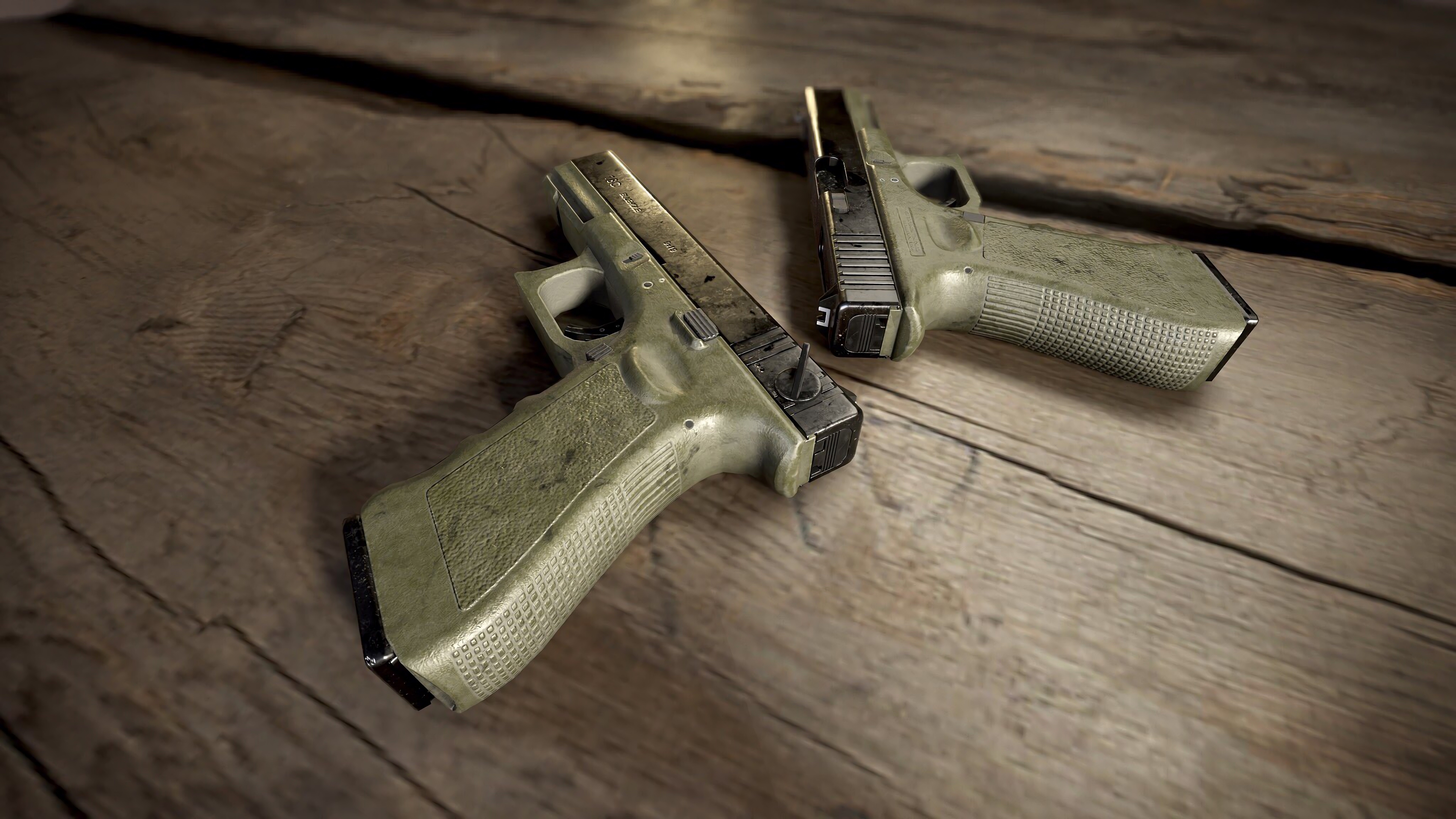 pubg pistols glock 18c playerunknown s battlegrounds 4k wallpaper 1544827959