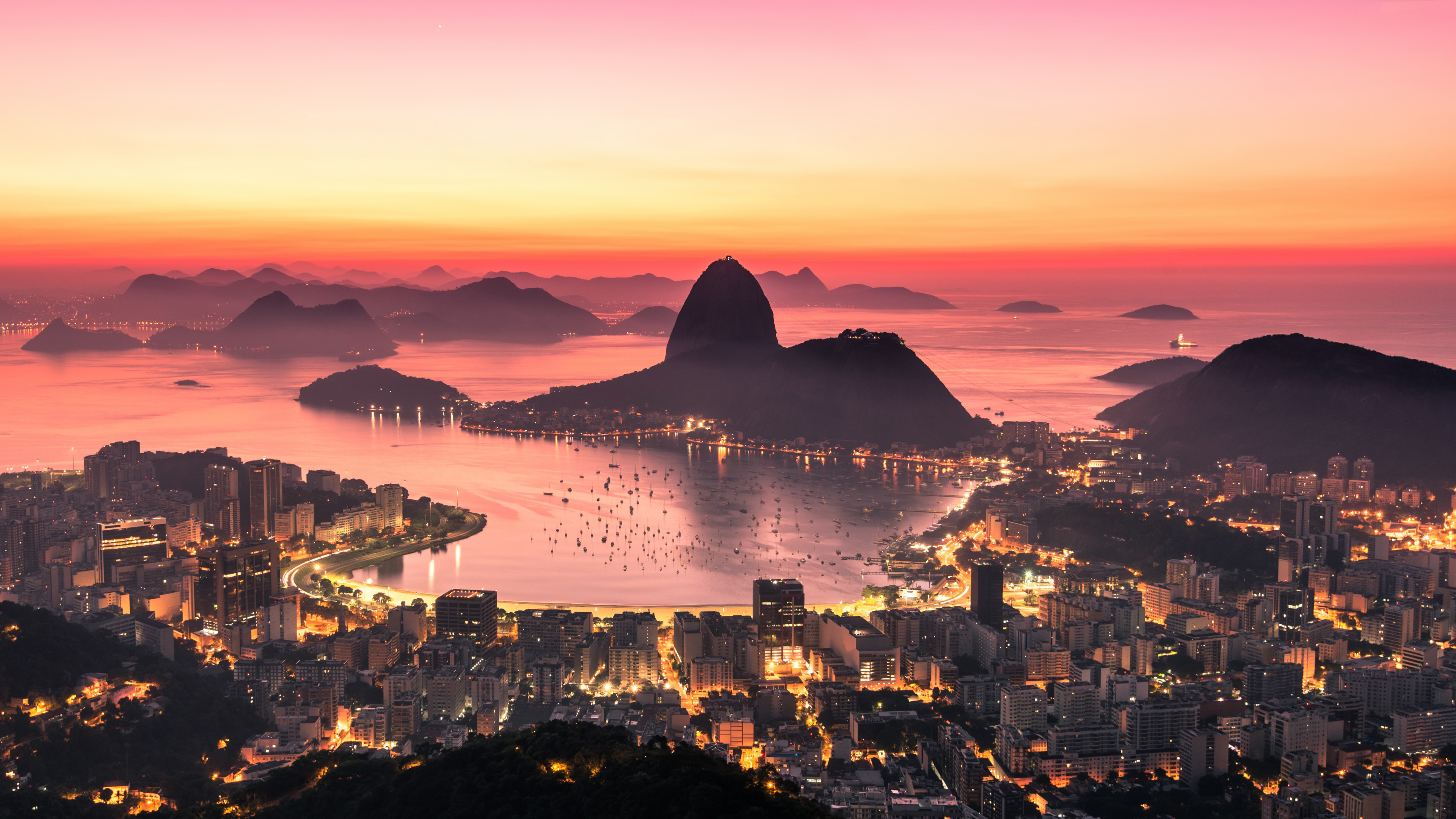 Wallpaper 4k Rio De Janeiro Sunrise 4k 4k Wallpapers Hd Wallpapers