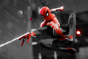 spiderman monochrome 4k 1544923157