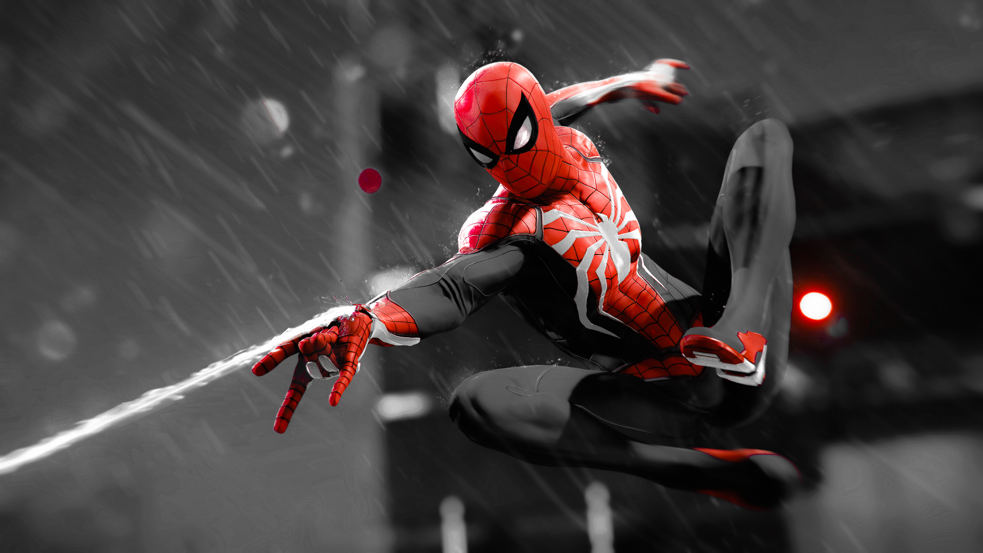 spiderman monochrome 4k 1544923157