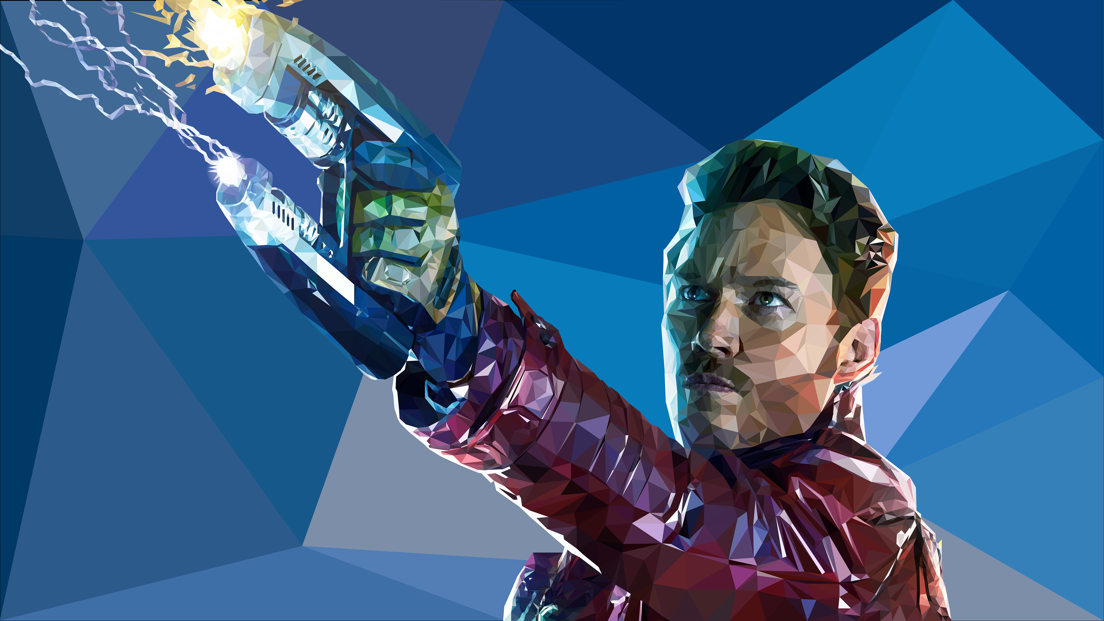 star lord low poly 4k 1546276244