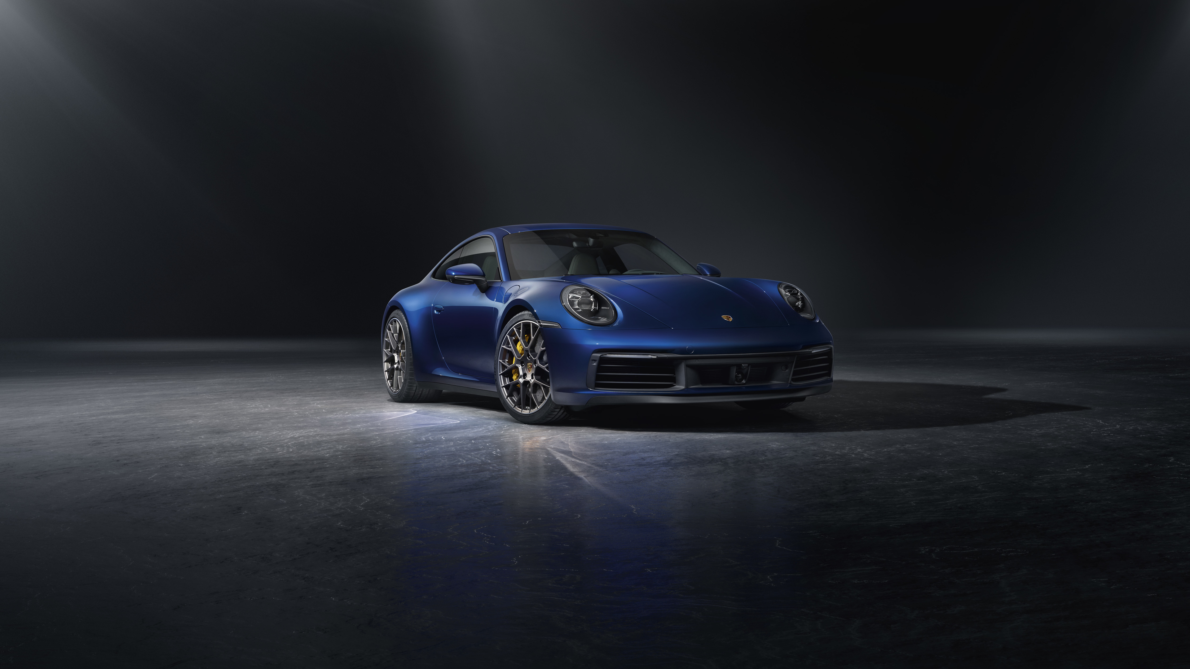 blue porsche 911 2018 front 4k 1546362104