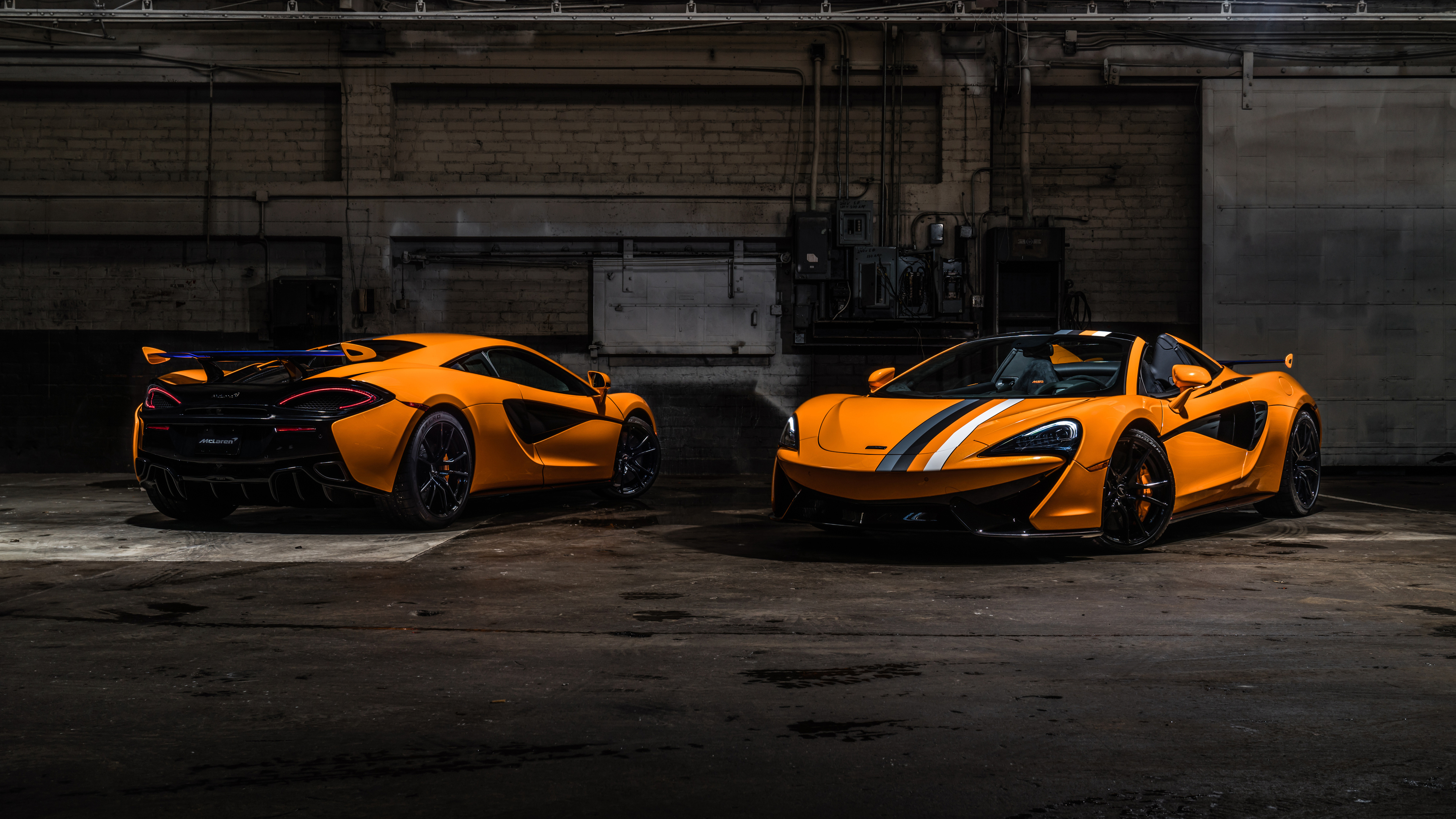 mclaren mso 570s spider and mso 570s coupe papaya spark 4k 1546362277