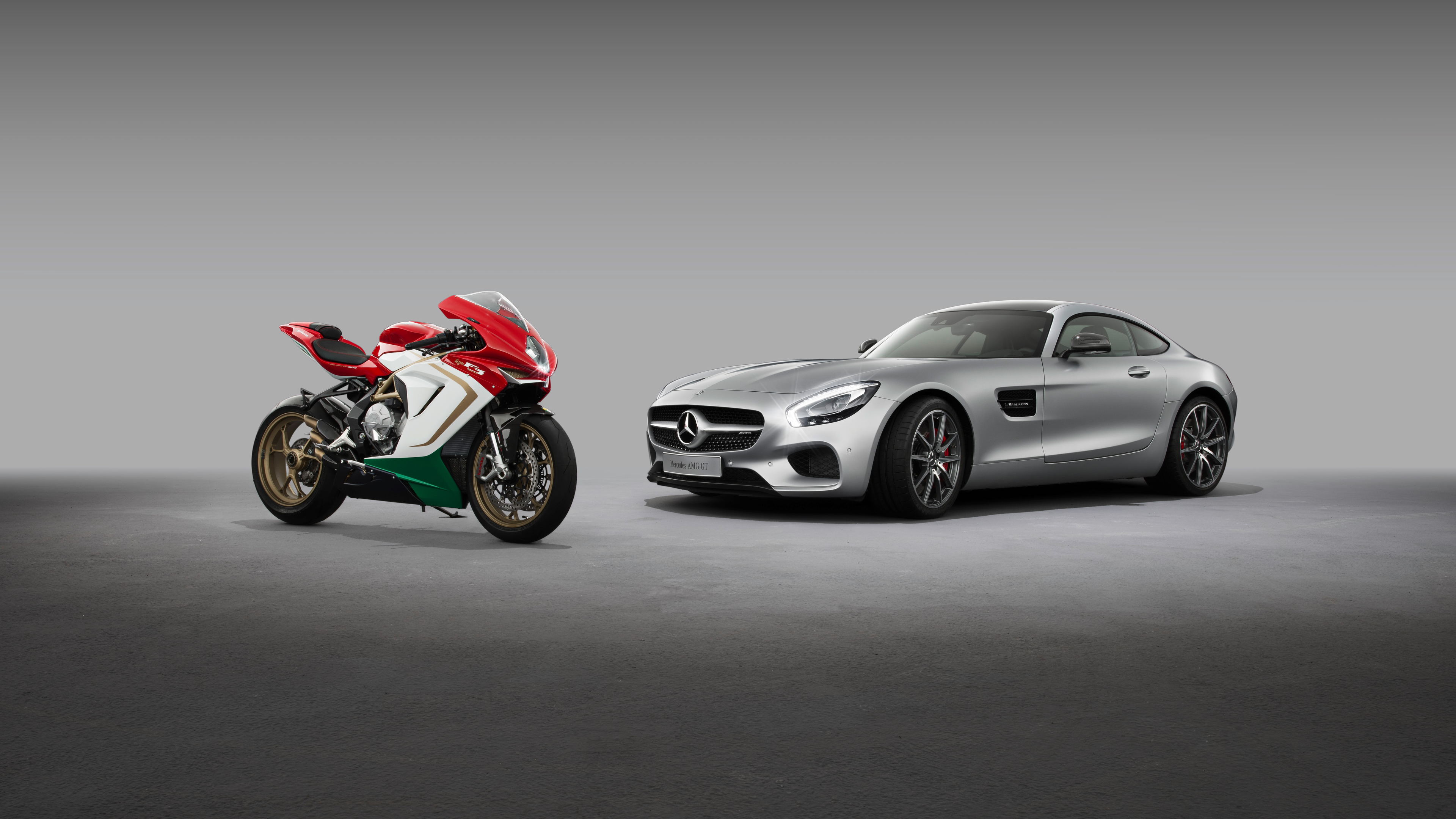 mercedes amg gt mv agusta f3 agostini 4k 1547937413