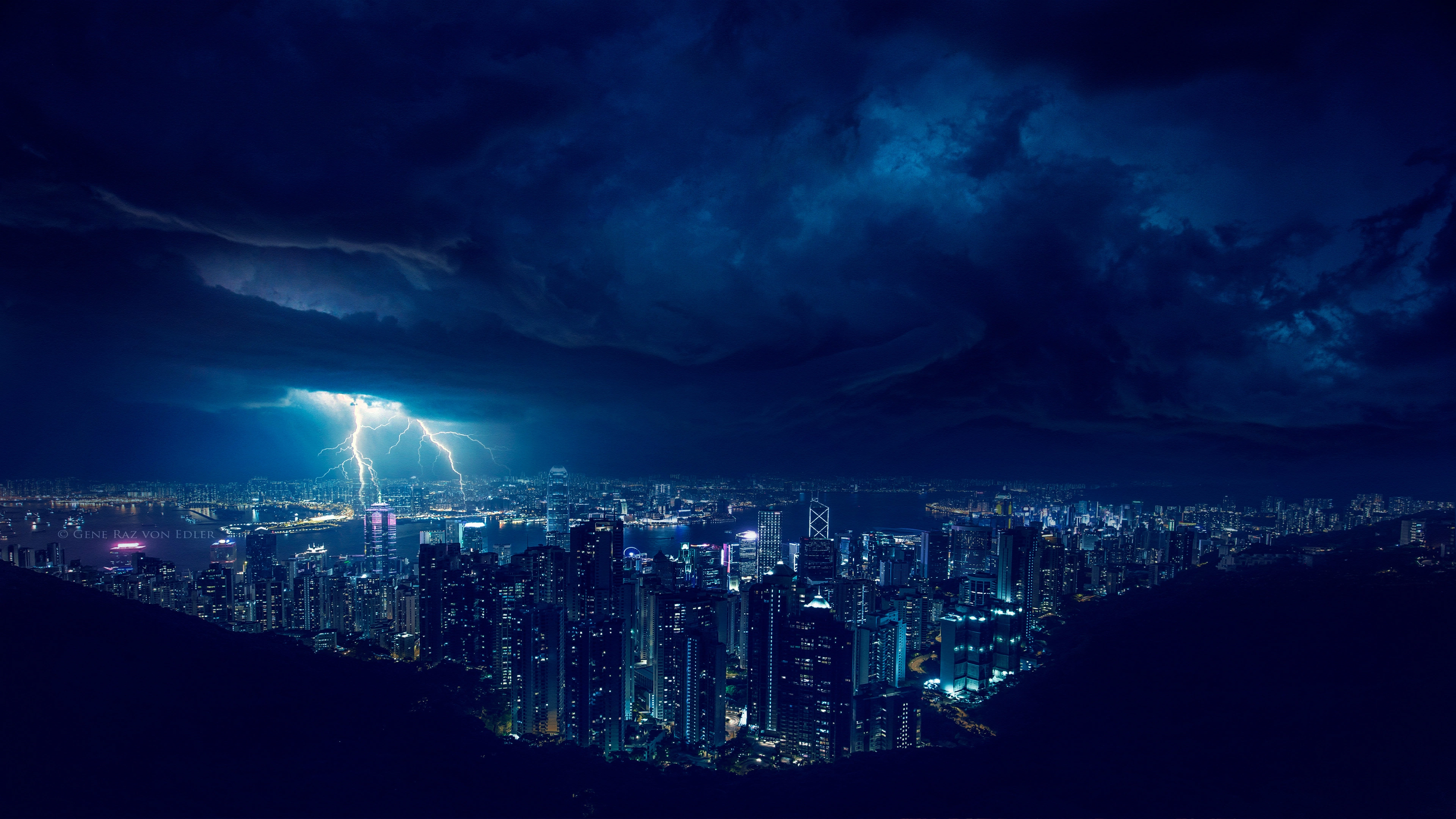 Storm Night Lightning In City 4k - 4k Wallpapers - 40.000+ ipad wallpapers  4k - 4k wallpaper Pc