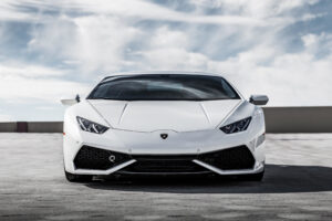 white lamborghini huracan 4k front 1546362158