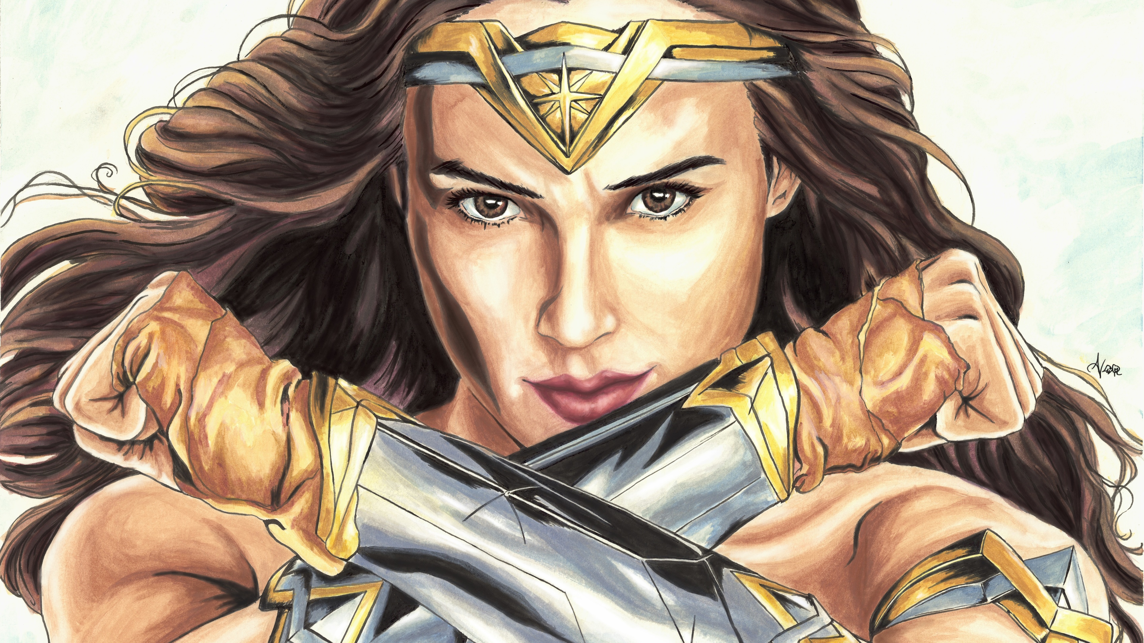 wonder woman artworks 4k 1547506265