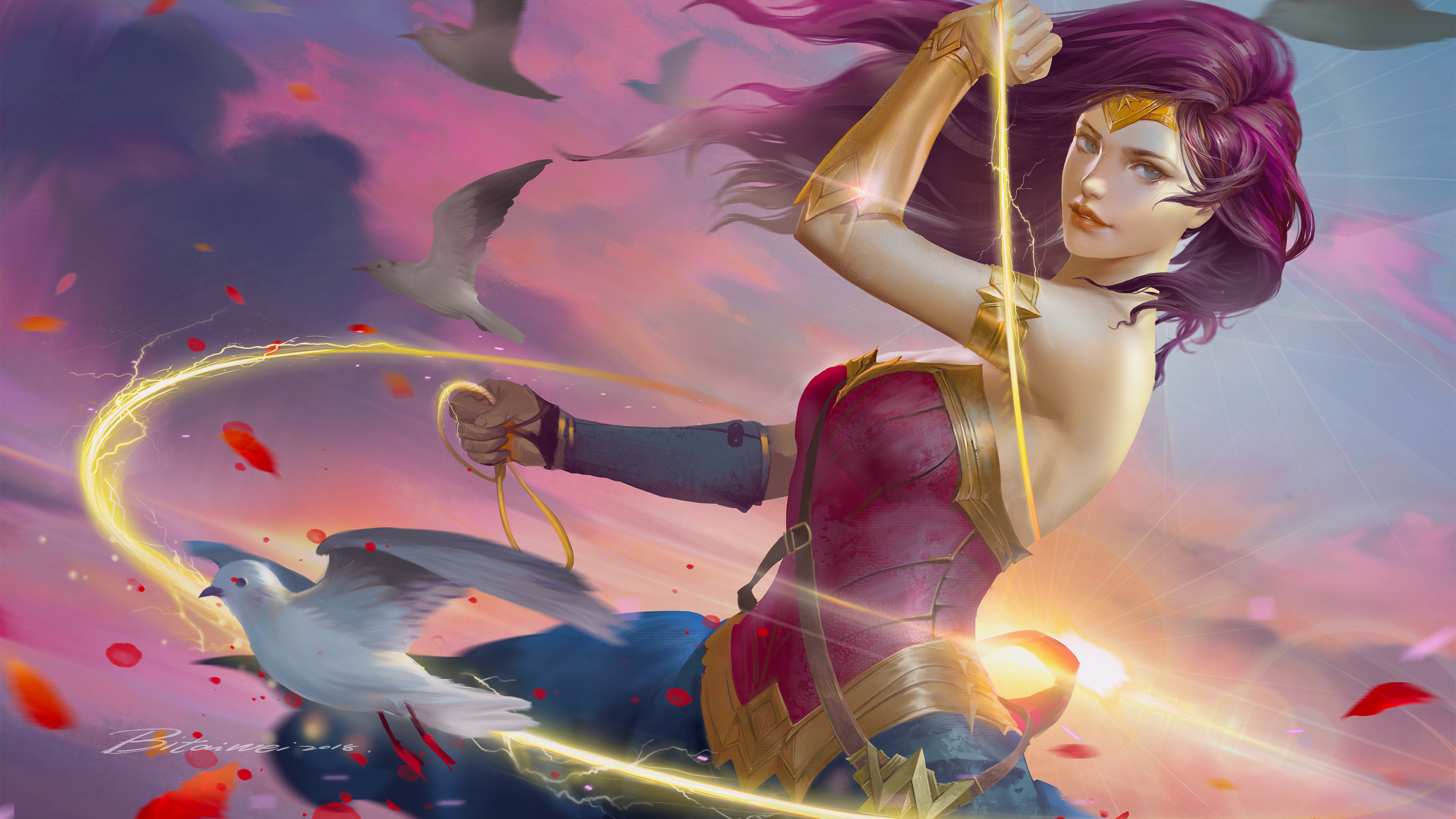 wonder woman colorful art 4k 1547319648