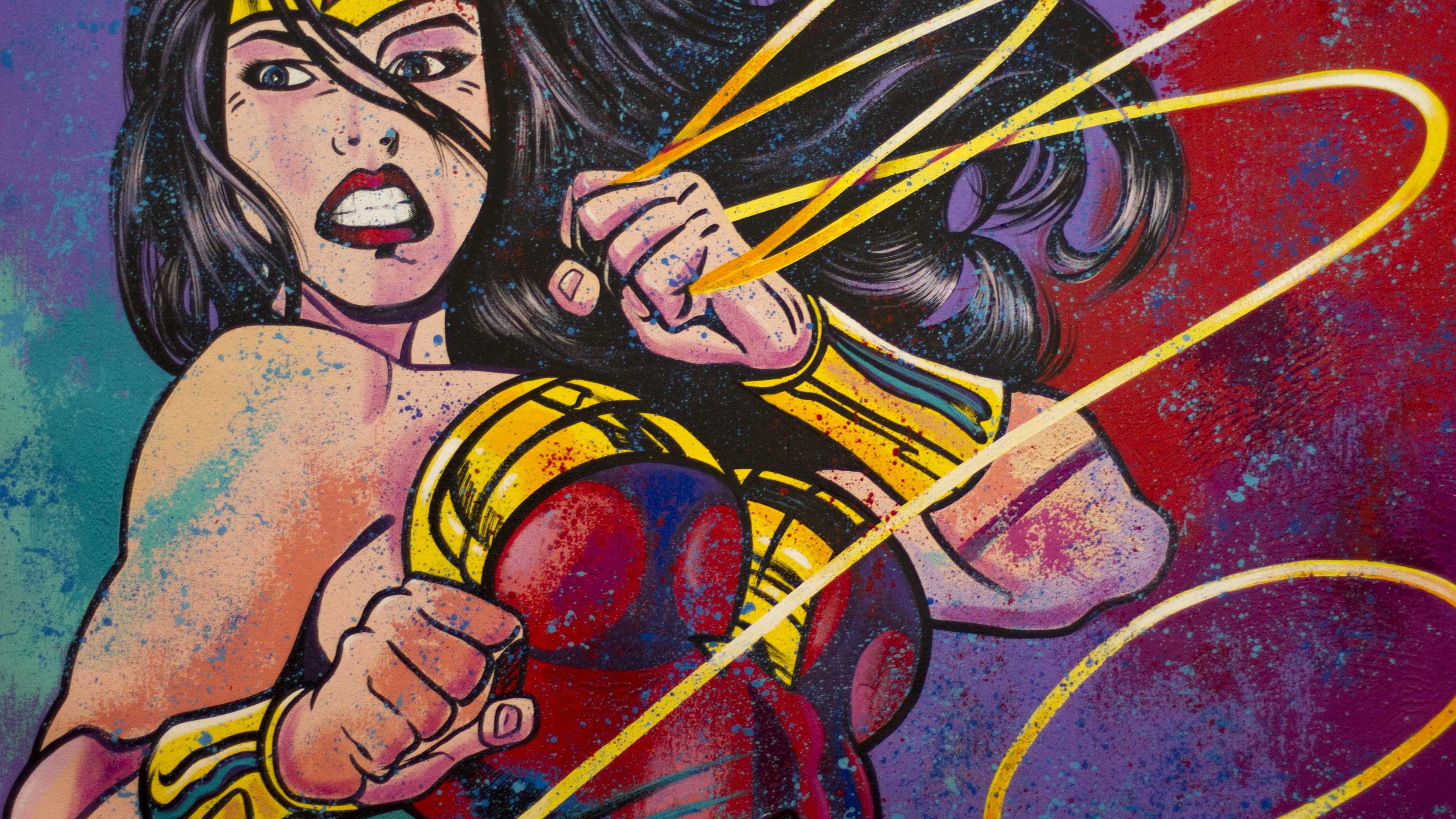 wonder woman painting arts 4k 1547319673