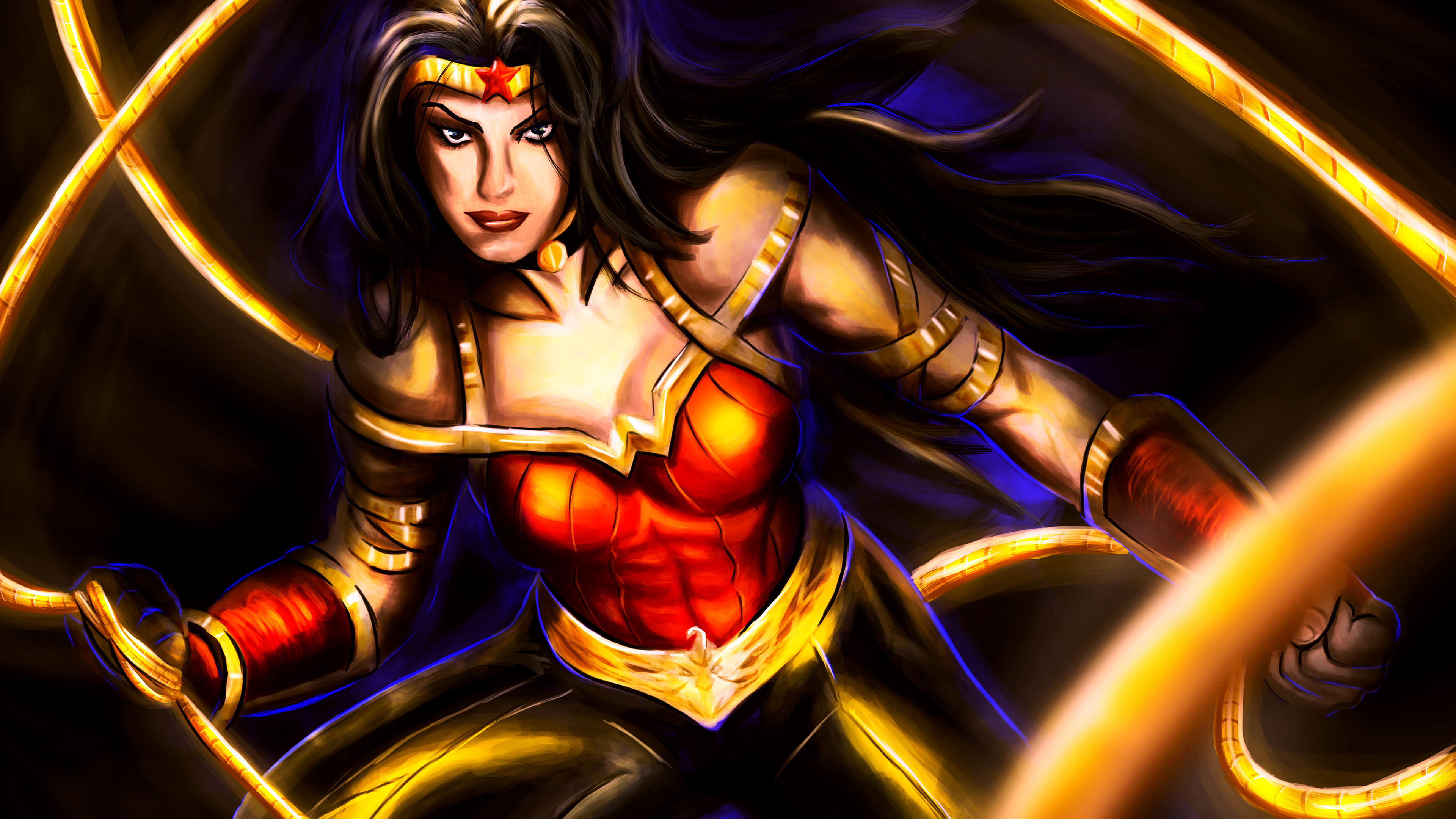 wonder woman warrior 4k 1547936604