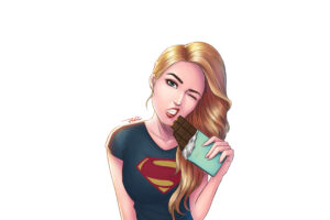 young supergirl comic 4k 1547936610