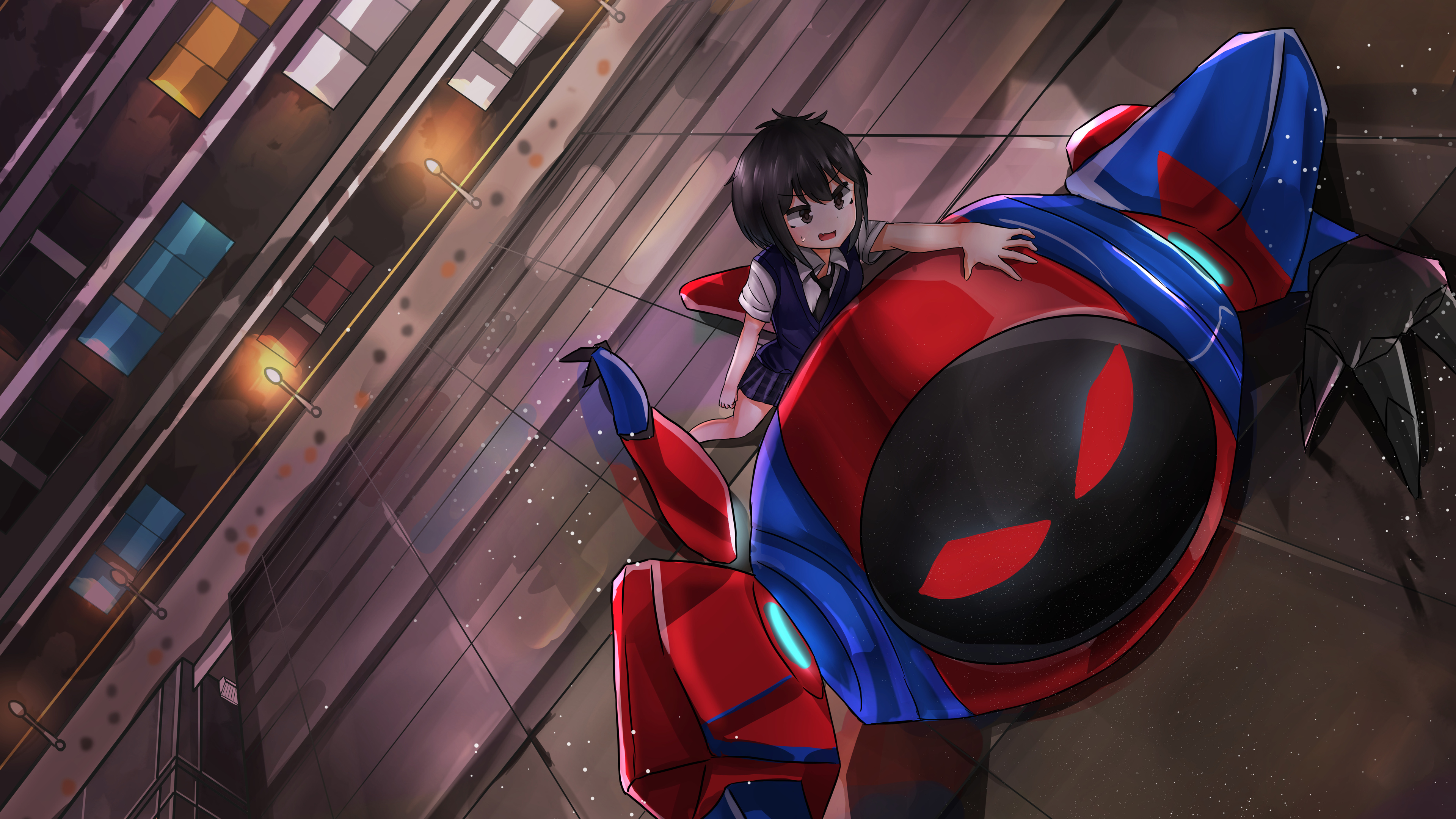 Peni Parker Art 4k superheroes wallpapers, spiderman wallpapers