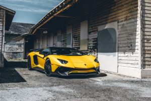 yellow lamborghini aventador 4k 1550512057