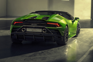 2019 lamborghini huracan evo spyder rear view 4k 1553075842