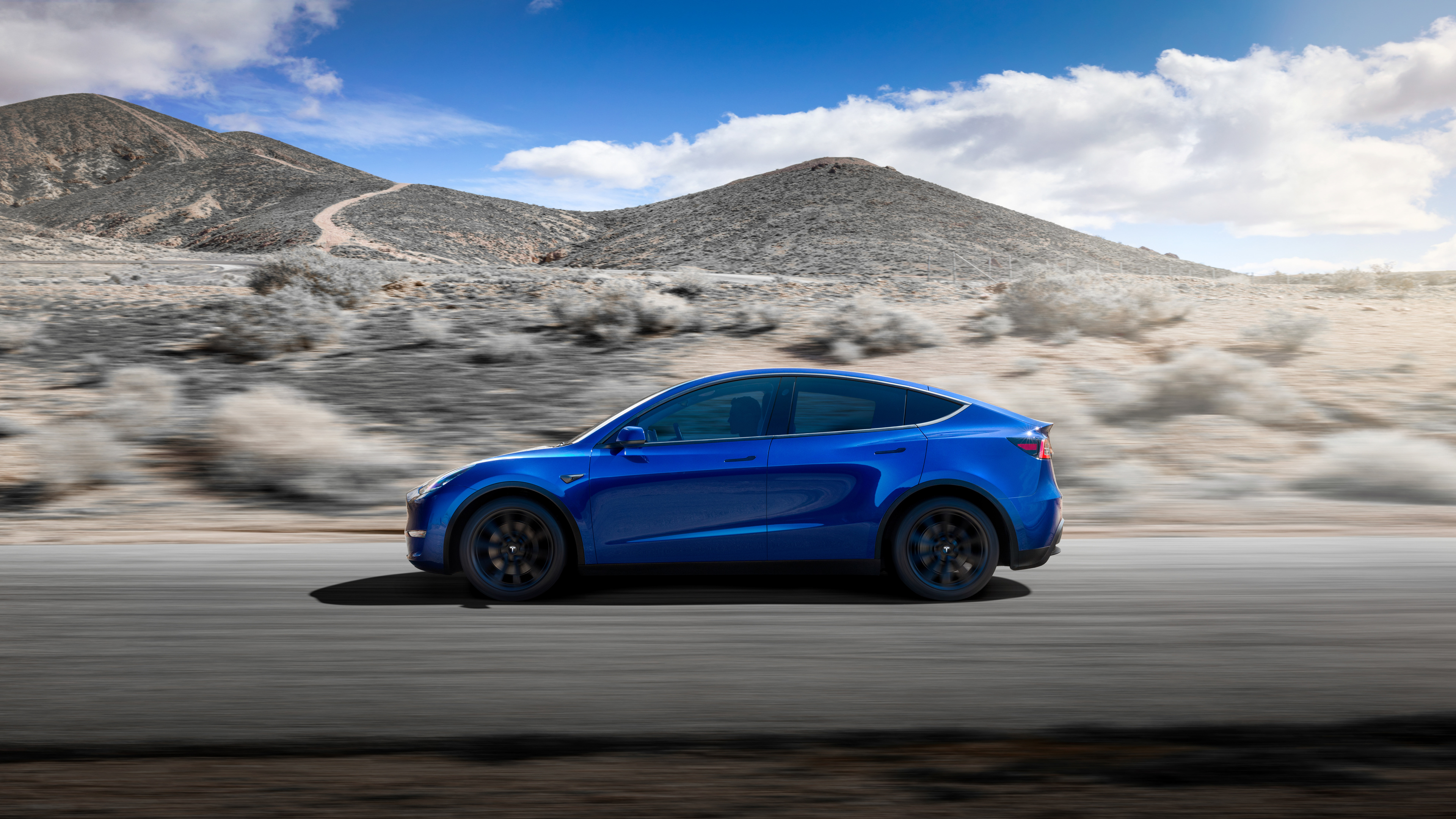 2019 tesla model y side view 4k 1553076268