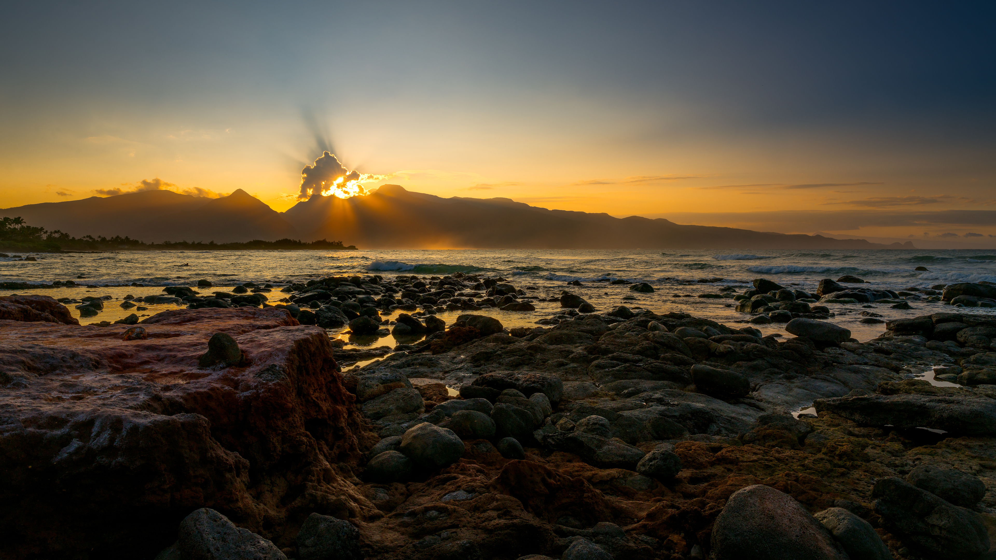 coast landscape sunset 4k 1551644301