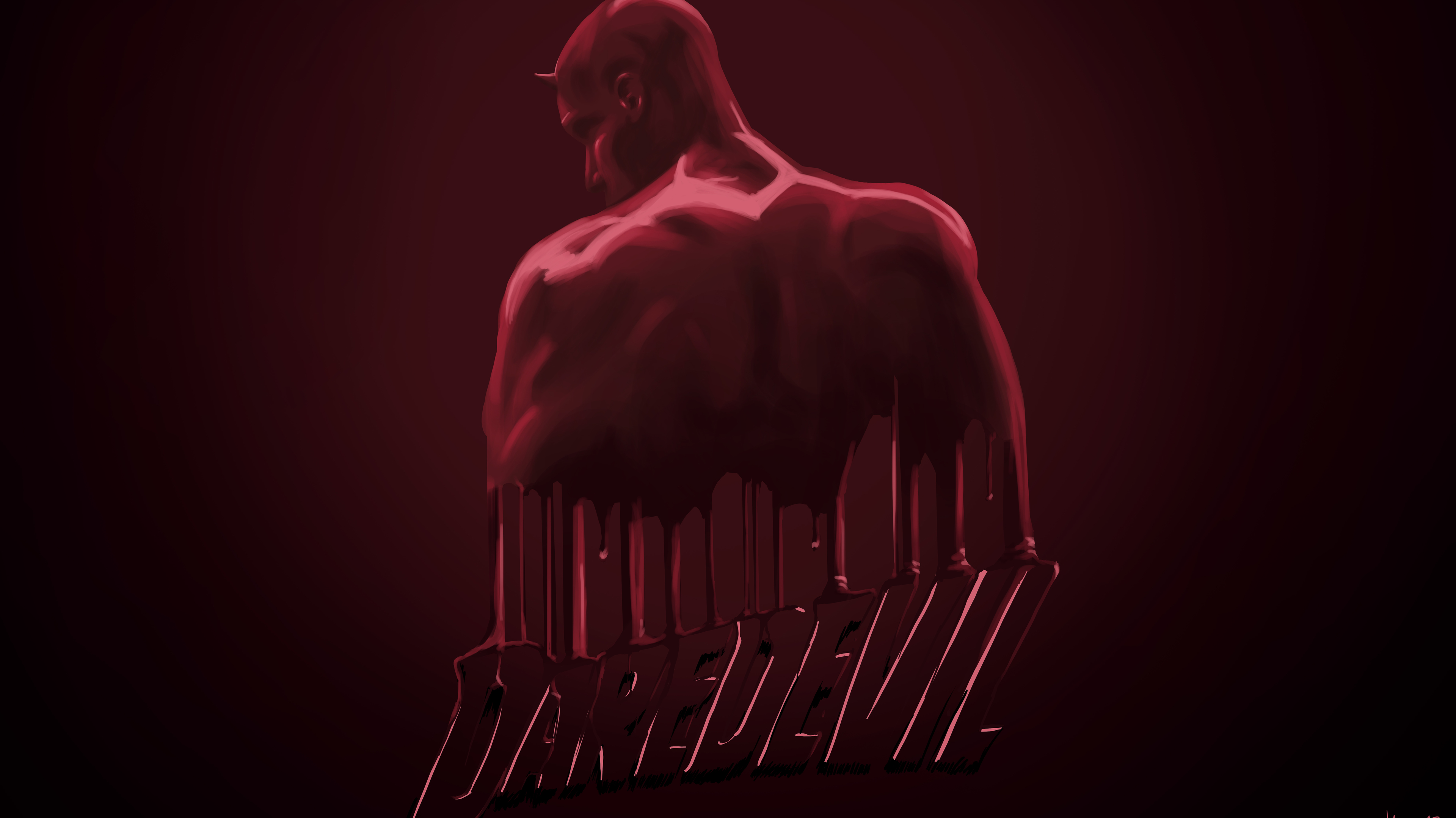 daredevil oil paint 4k 1553071137