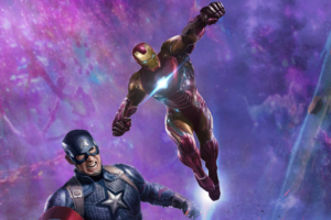 iron man and captain america in avengers end game 4k 1553074134