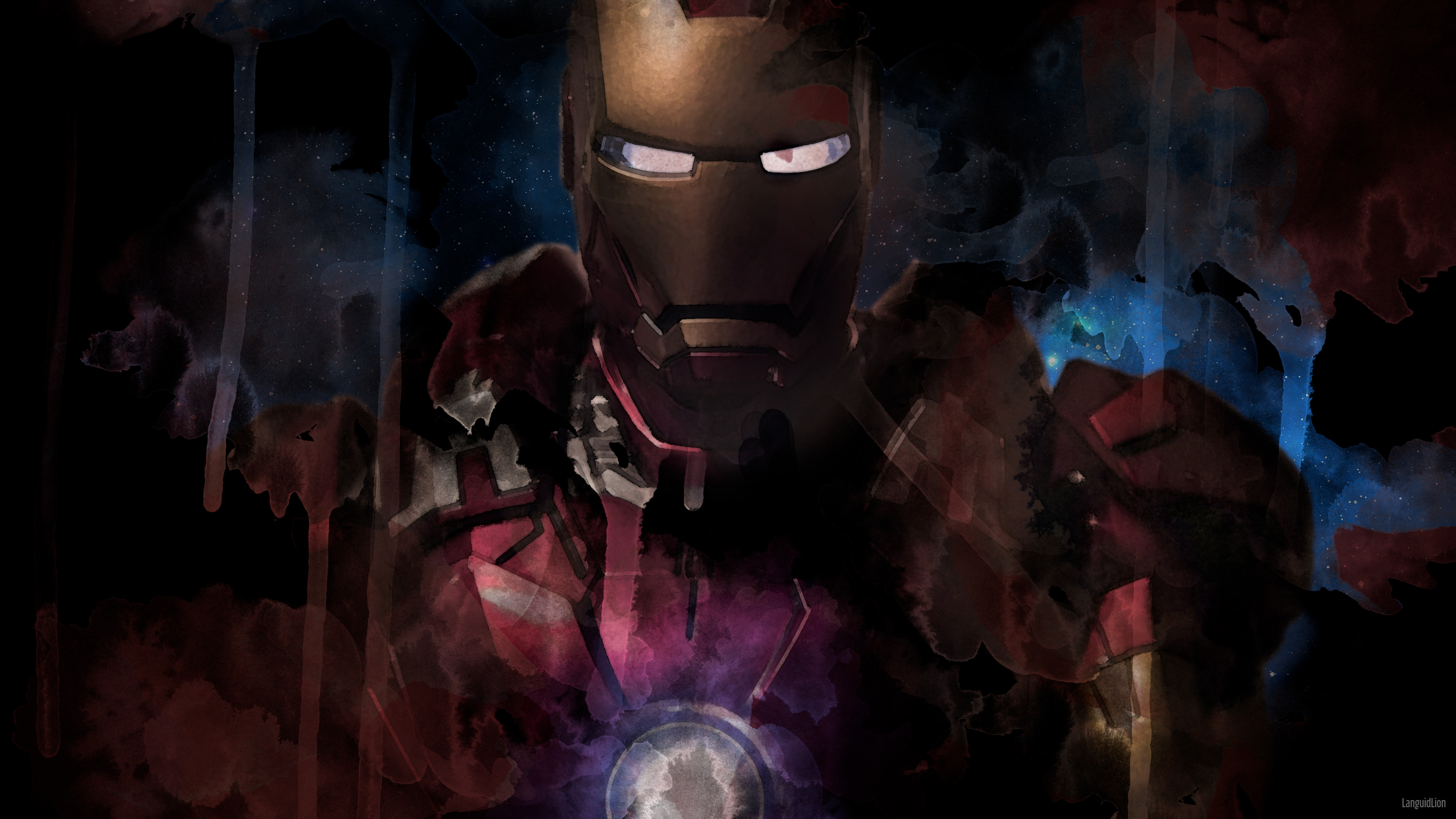 iron man paint artwork 4k 1553072043