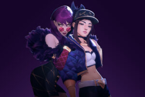 kda akali and evelynn league of legends 4k 1553074991