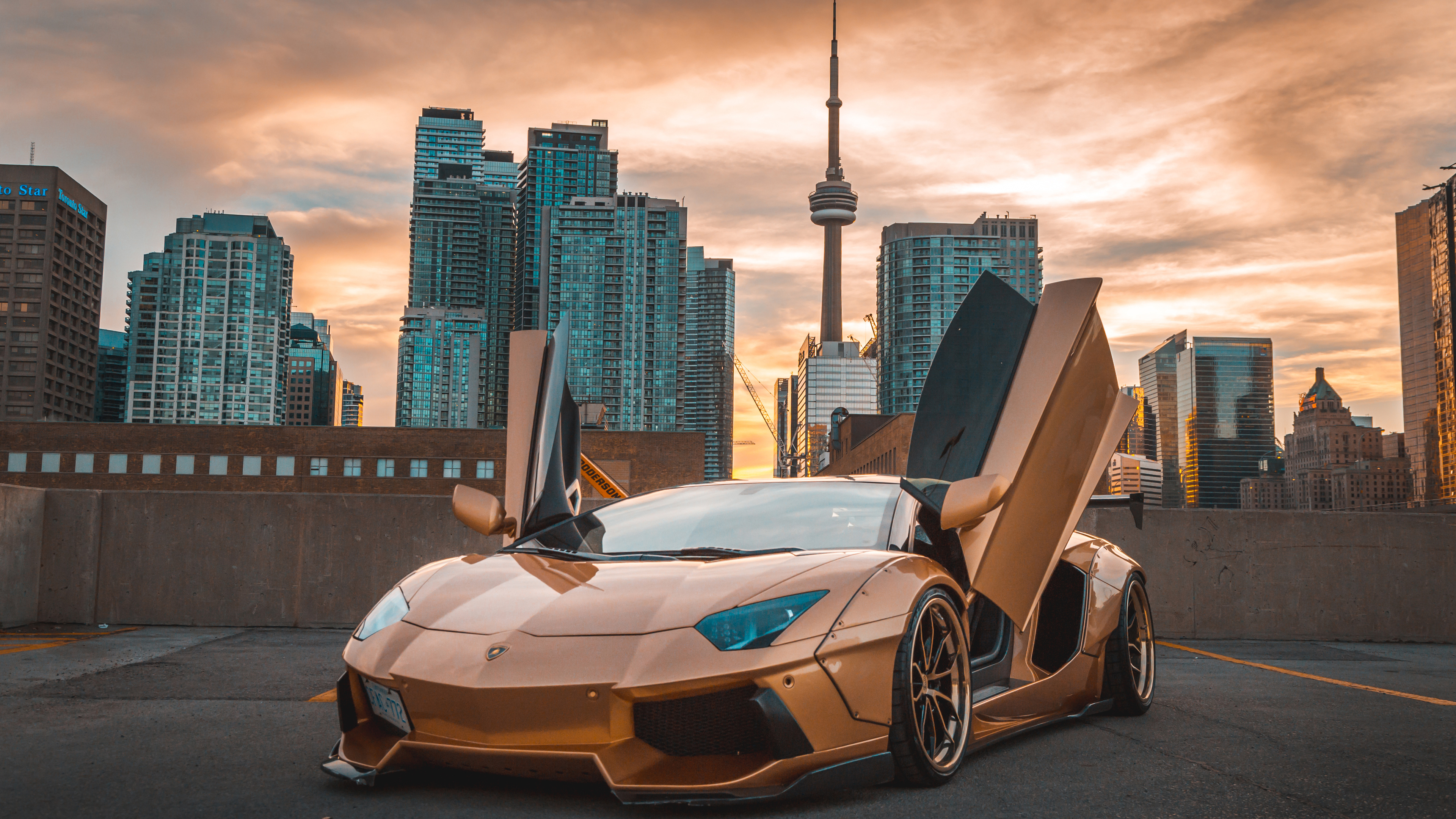 lamborghini aventador cn tower 4k 1553075737