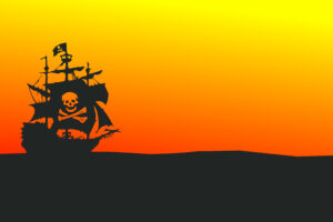 pirate ship minimalist 4k 1551642699