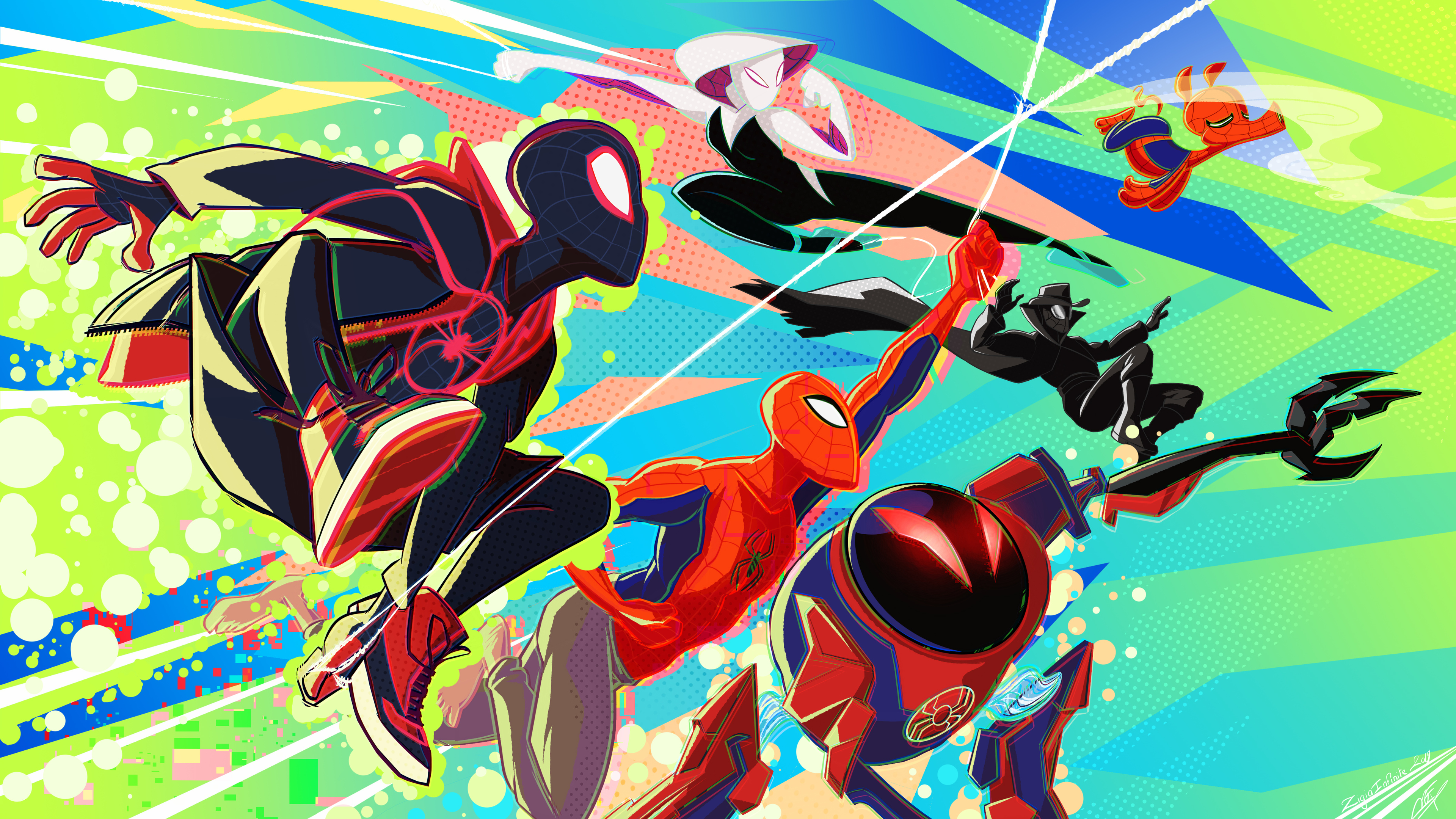 spider verse heroes 4k 1553070879