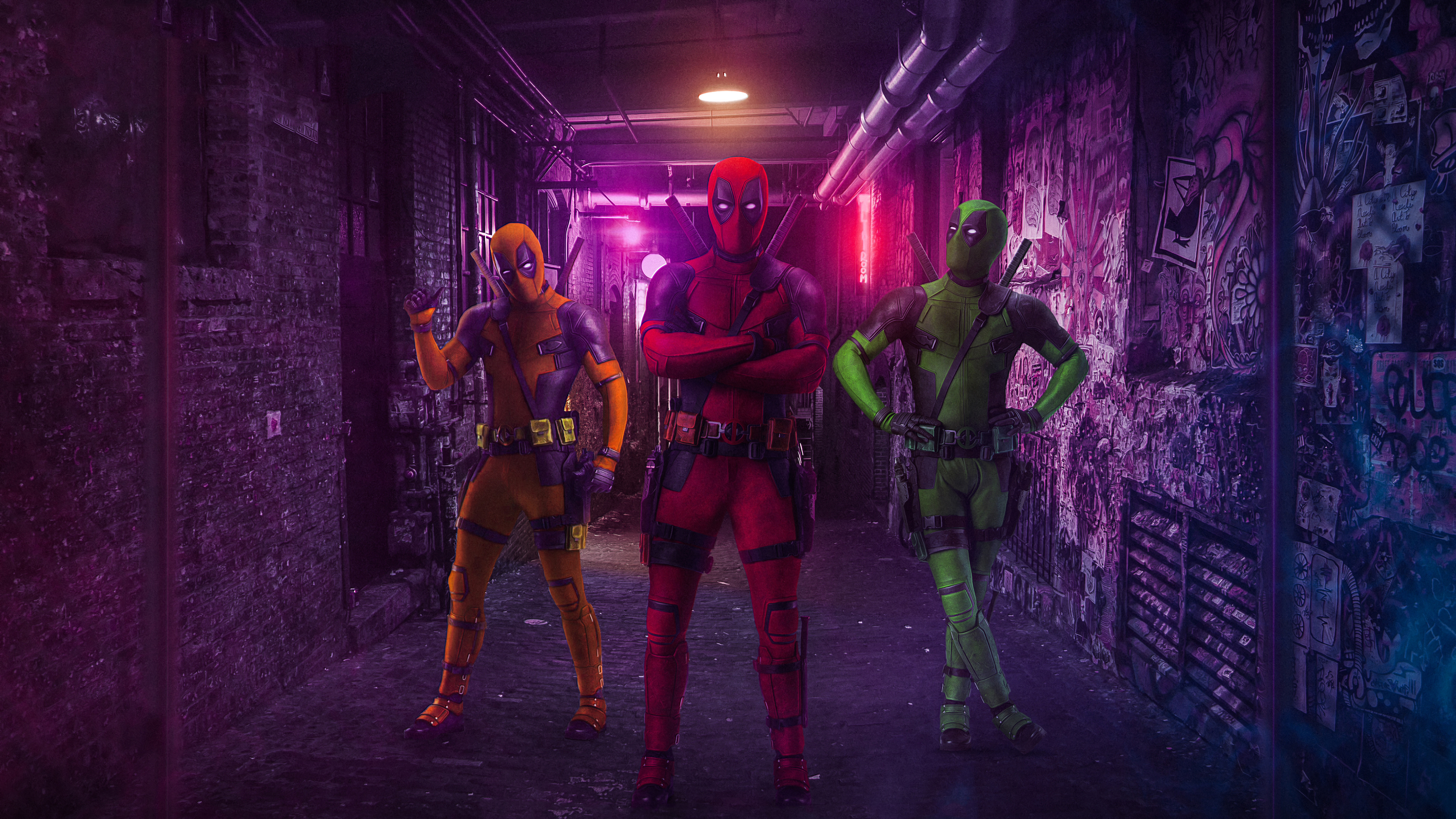 three deadpools 4k 1553071709