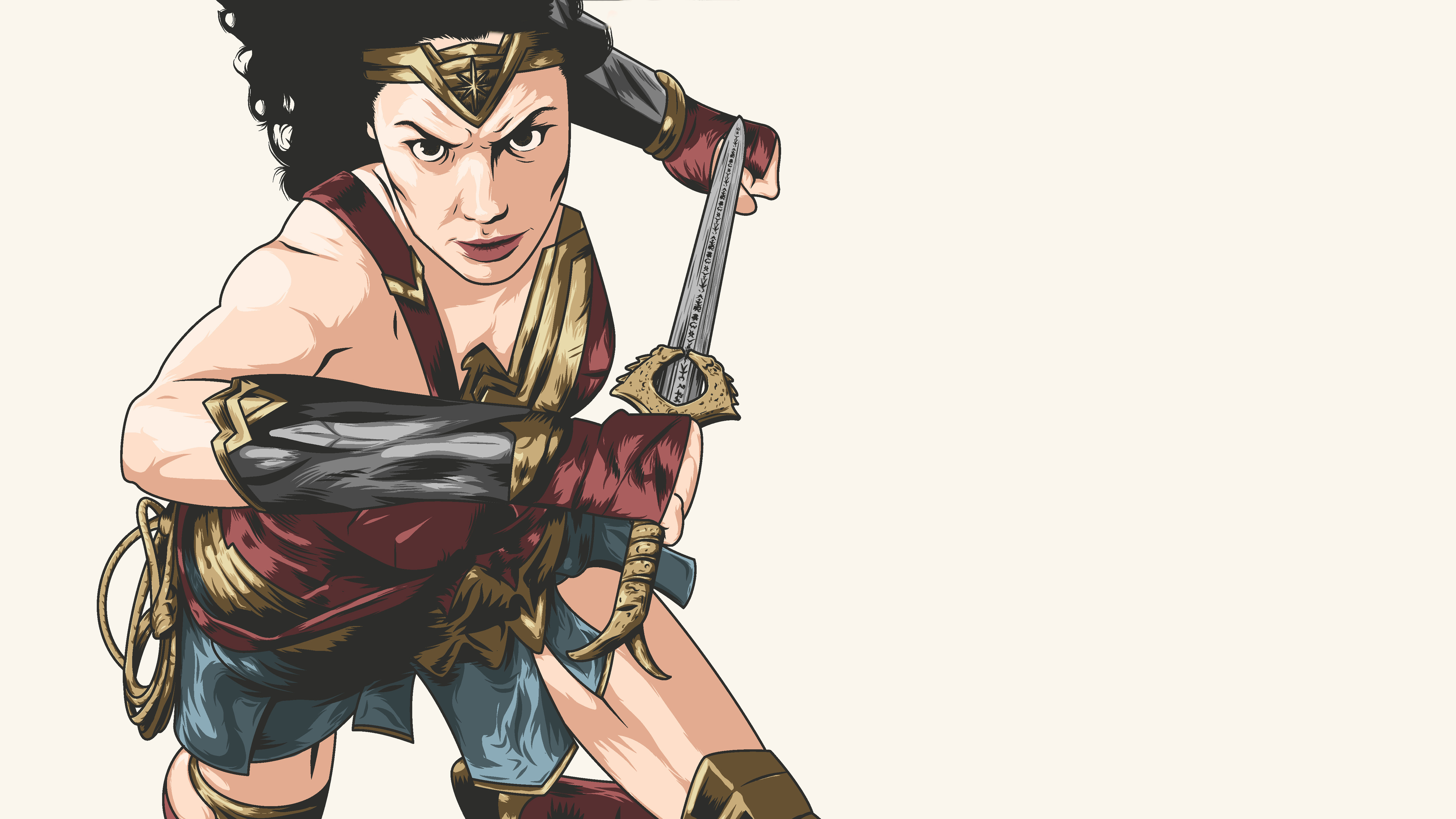 wonder woman new artwork 4k 1553070852