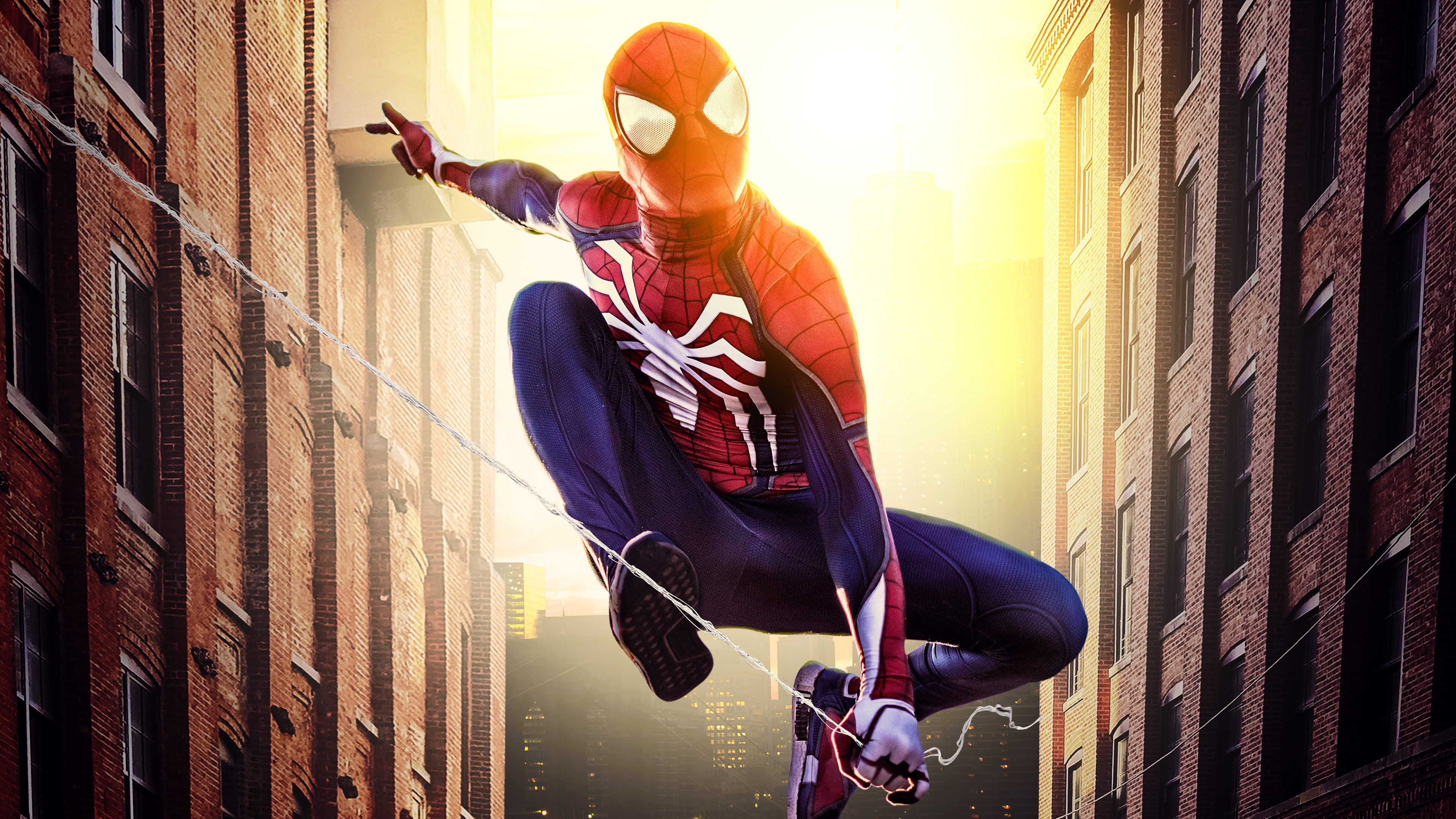 4k spiderman new york 1554244978