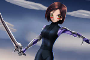 alita battle angel digital art 4k 1555208692