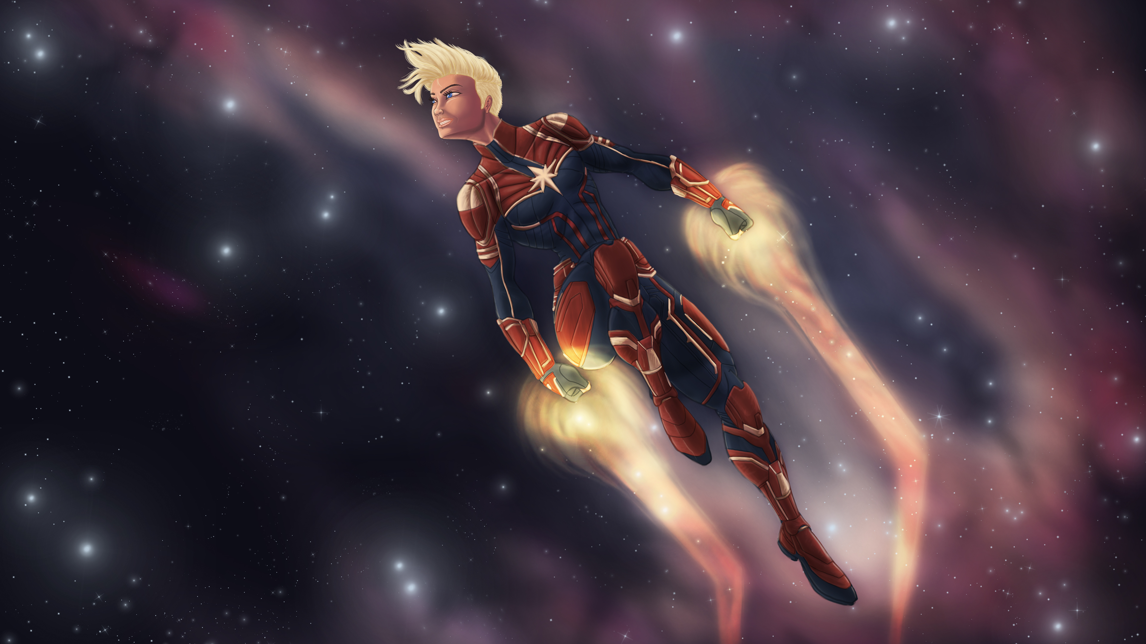 captain marvel flying 4k 1555206533