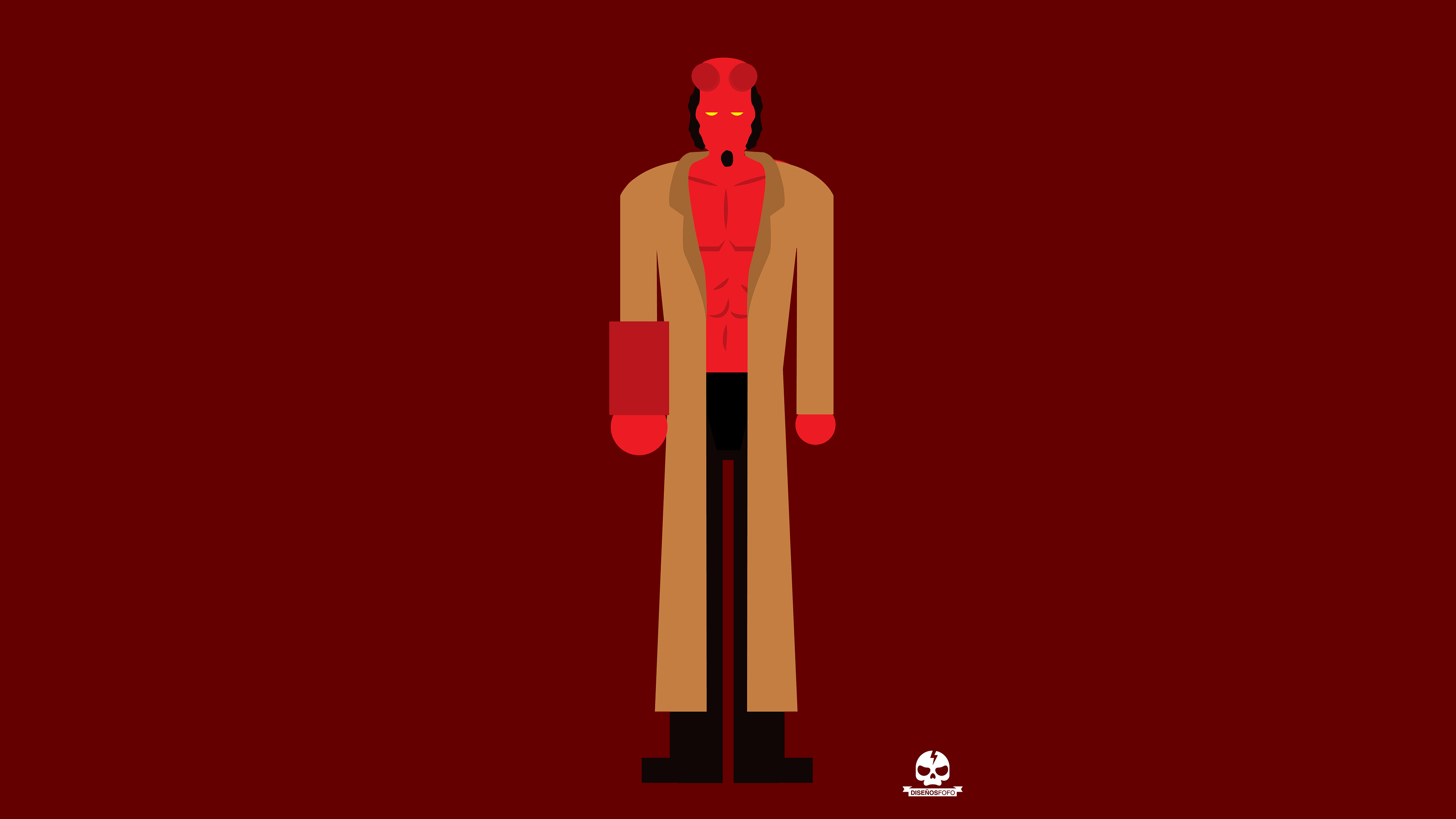 hellboy 4k minimalism 1554244724