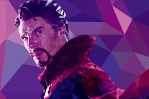 low poly doctor strange 4k 1554244790