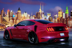 custom red mustang 4k 1558220414