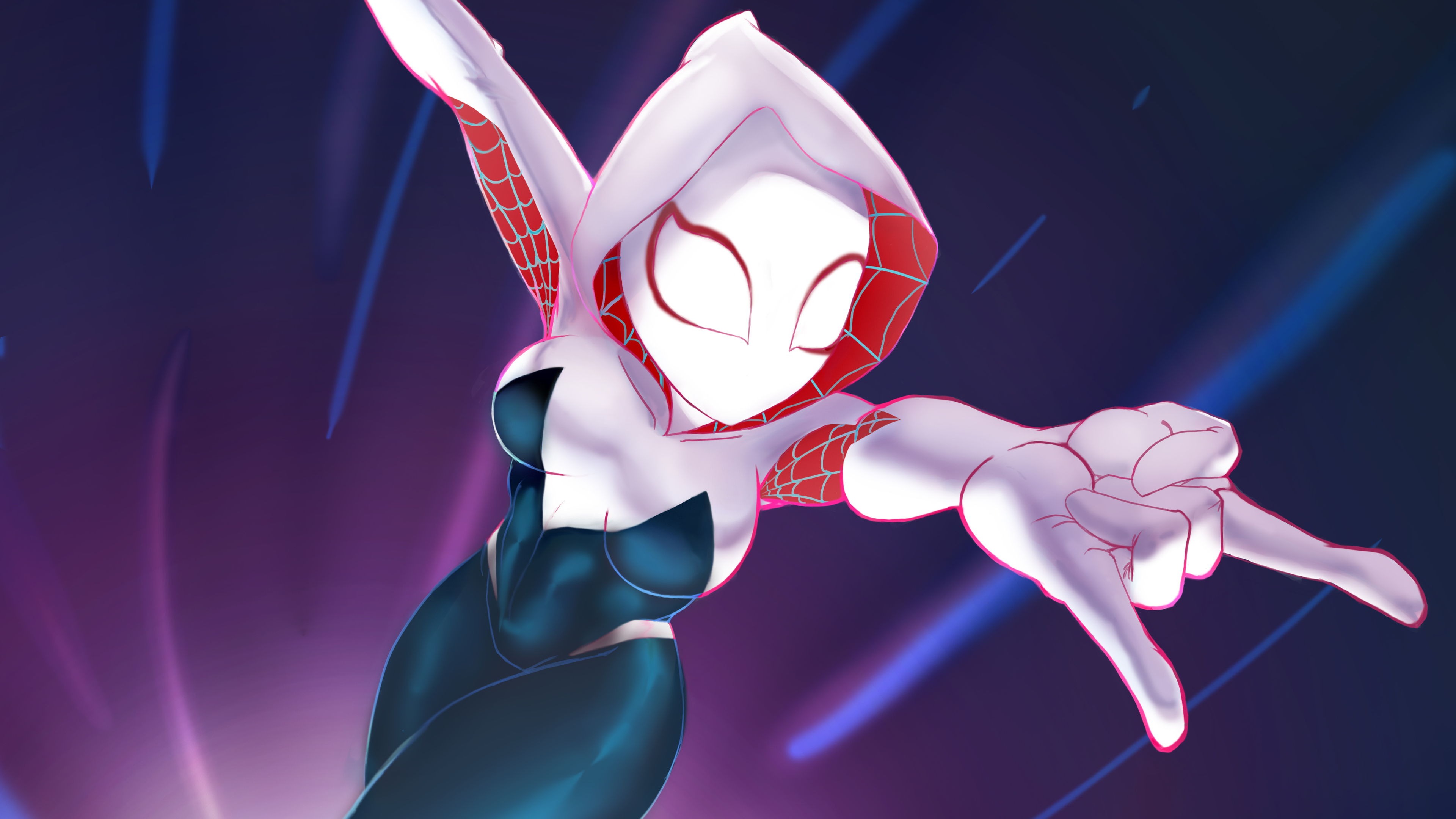 gwen stacy new artwork 4k 1557260112