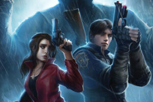 claire redfield and leon resident evil 2 art 1559798200