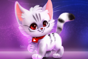 cute kitty digital art 1560535259