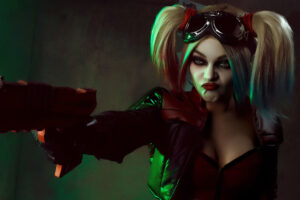 mad harley quinn cosplay 4k 1559764263